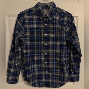 Abercrombie & Fitch Blue and White Plaid Shirt
